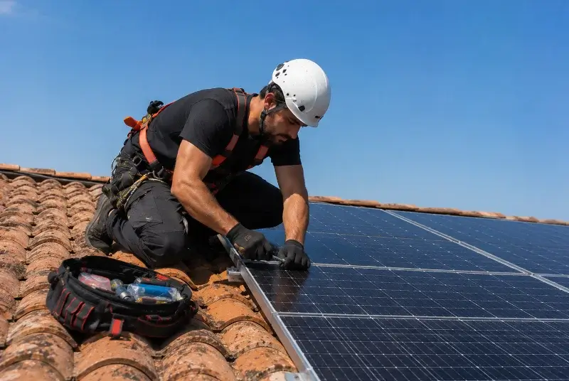 Maintenance et monitoring de panneaux solaires à Navailles-Angos