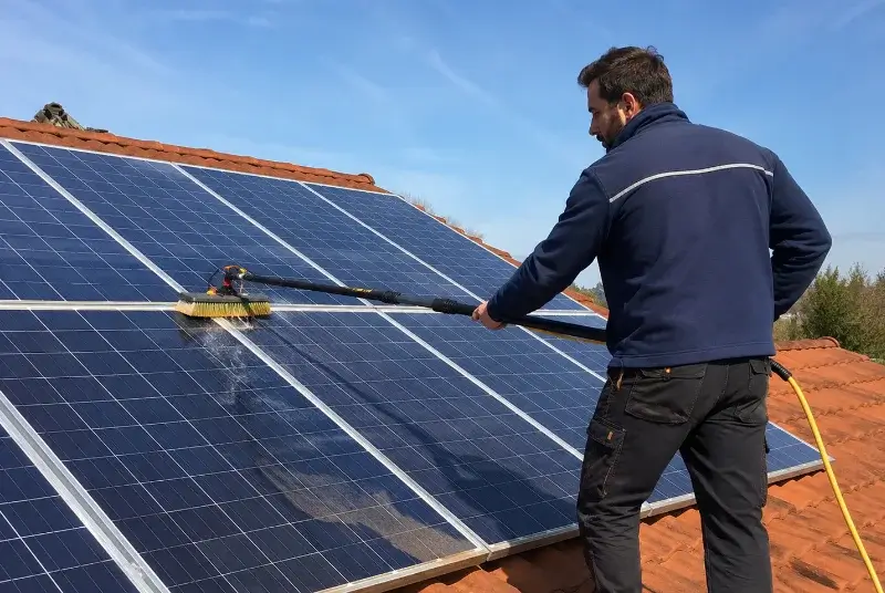 Nettoyage et entretien de panneaux solaires à Navailles-Angos